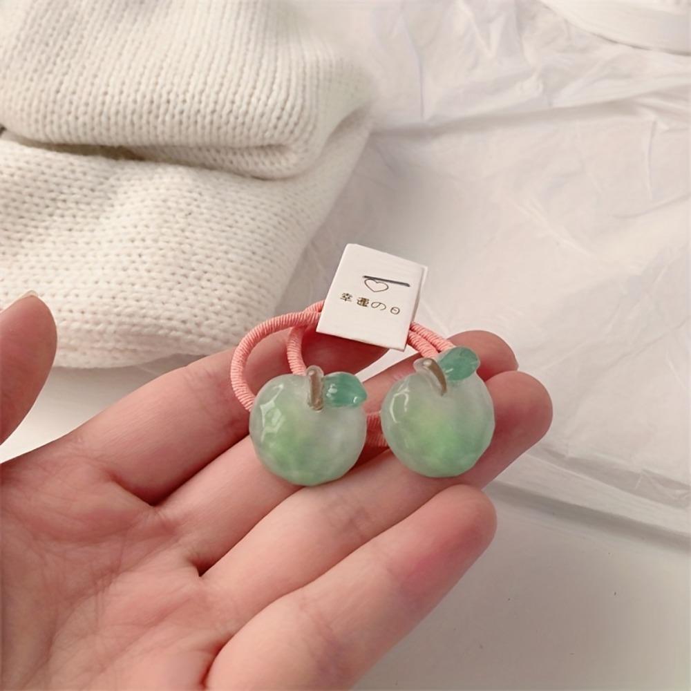 2/10pcs Bohemia Children's Carrot Head Rope Female Korean Cute Fruit Headwear Hair Tie Rubber Band Cherry Hair Rope