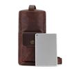 Breast bag Crazy horse leather retro messenger bag niche fashion trend cylinder bag genuine leather messenger shoulder bag breast bag men's bag