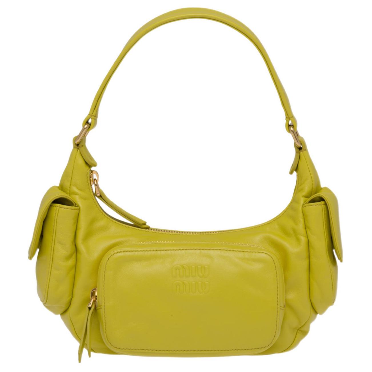 

MIU MIU Embossed Logo Zipper Closure Lambskin Motorcycle Bag Women Handbags Citron-Green 5BC146-2F8N-F0322-V-OOO Basic Set (Bag+Dust Bag)