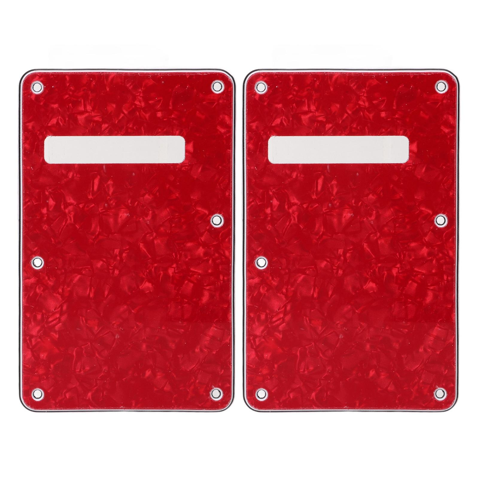 2Pcs Electric Guitar Backplate Guitar Cavity Cover Plate Pickguard PVC for Replacement
