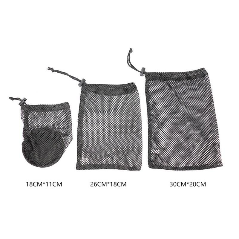 Mesh Storage Bag Nylon Mesh Bag Shopping Bag Multipurpose Nylon Drawstring Sack Durable Portable Golf Ball Mesh Bag