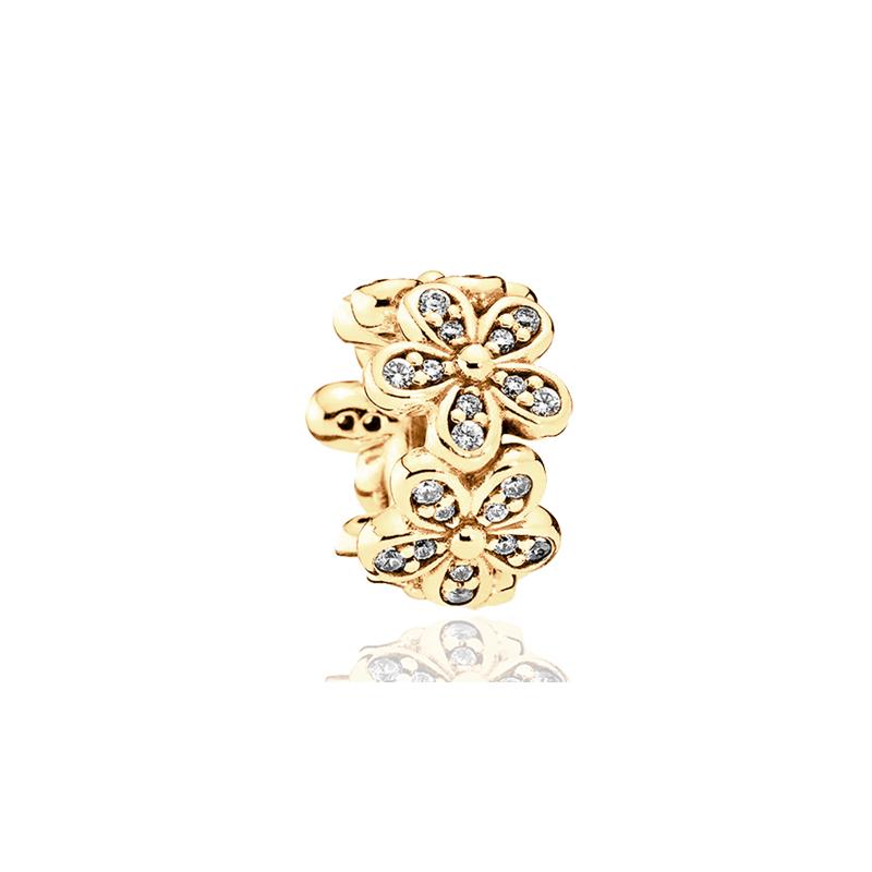 Sparkling and Polished Lines Spacer Charm Bead for Women Fit European Original Silver Bracelet DIY Fine Jewelry Gift