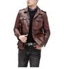 JINLUN Leather Genuine Motorcycle Cowhide Single Slim Genuine Leather Leather Coat Men's Jacket, Rider's Jacket, Leather, Jacket, Leather, Breasted,