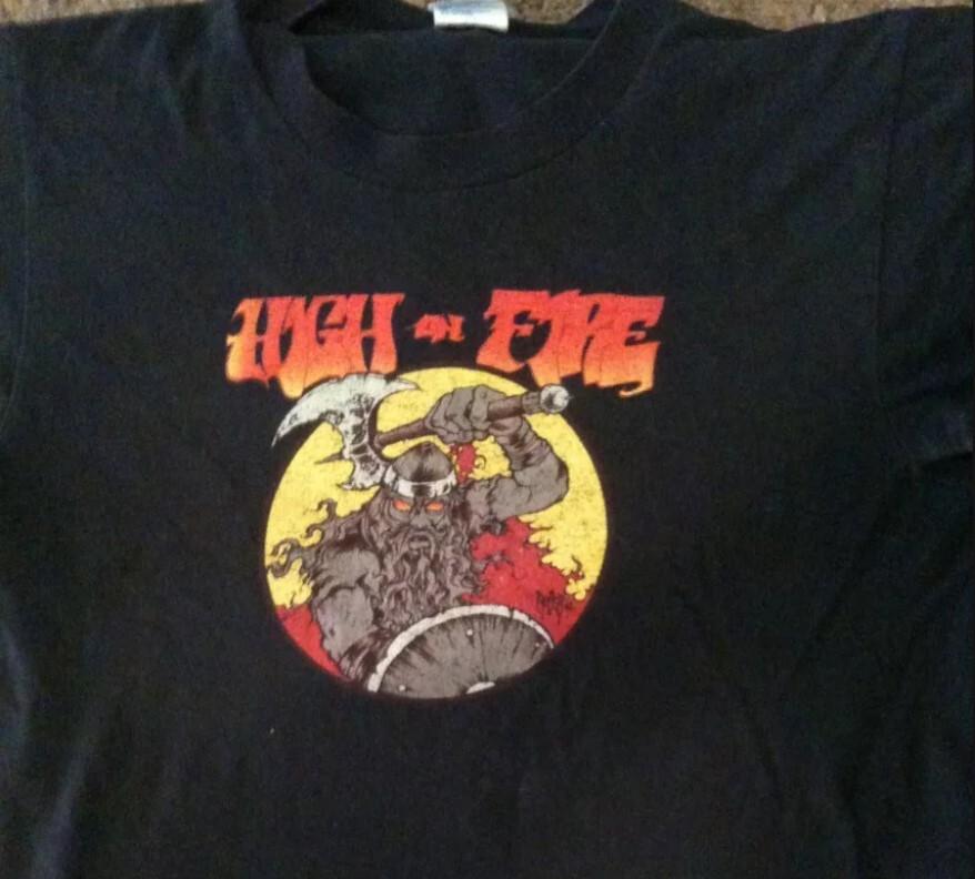 SALE High on fire arik roper shirt remake shirt heavy mental band shirt Unisex T-Shirt XXL