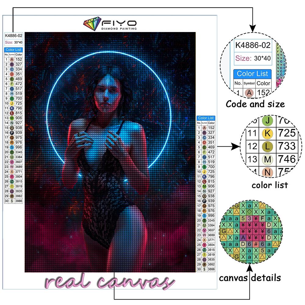 5D Diamond Painting Cyberpunk Sexy Art DIY Diamond Embroidery Rhinestone Home Decoration