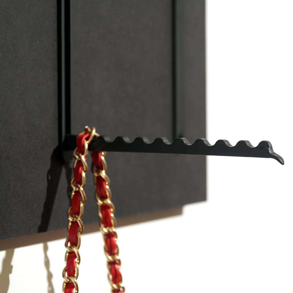 Black Clothes Hanger 25x100cm for jackets
