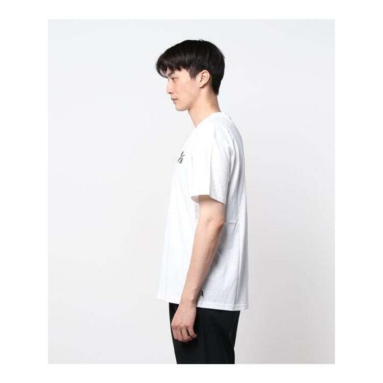 Nike T Shirts Men's White Crew Neck Moderate Straight Fit DC7818-100