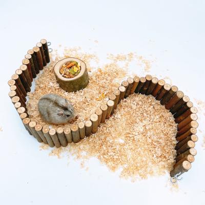 Cerca para hamster Construção robusta À prova de quebra Resistente a mordidas Anti-riscos Acabamento fino Alivia o tédio Hamster feito à mão