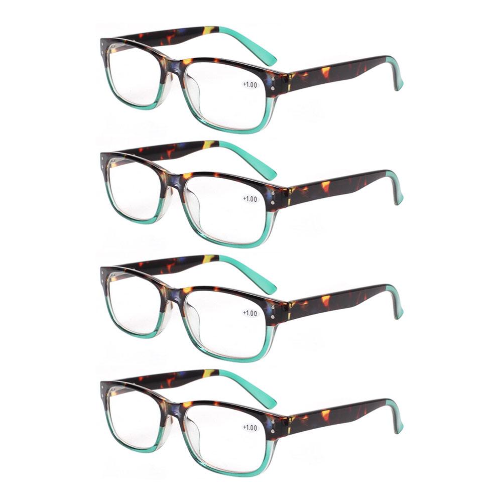 Turezing Reading Glasses Women Men HD Lenses Blue Light Blocking Printed Decorative Frames Prescription Eyeglasses