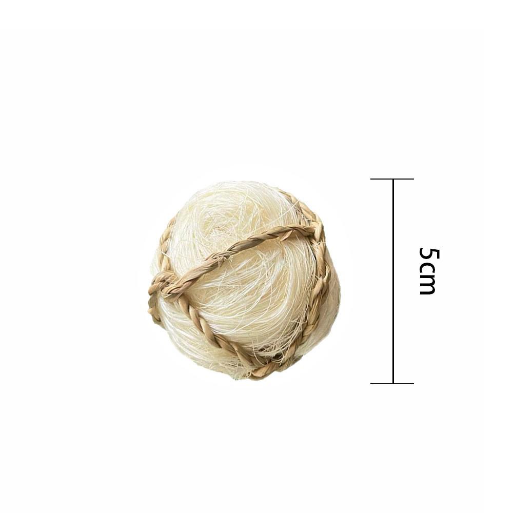 Natural Handmade Woven Rattan Teething and Chew Toy for Rabbits, Hamsters, and Chinchillas - Boredom Relief Ball