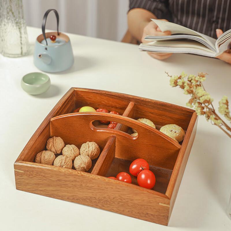 Acacia Wood Fruit & Snack Box