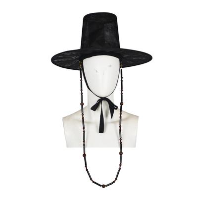 Halloween Hat Cosplay Bead Traditional Hat Halloween Stage Performance Jinu Idol Anime Movie Demon KPOP Cosplay Hat