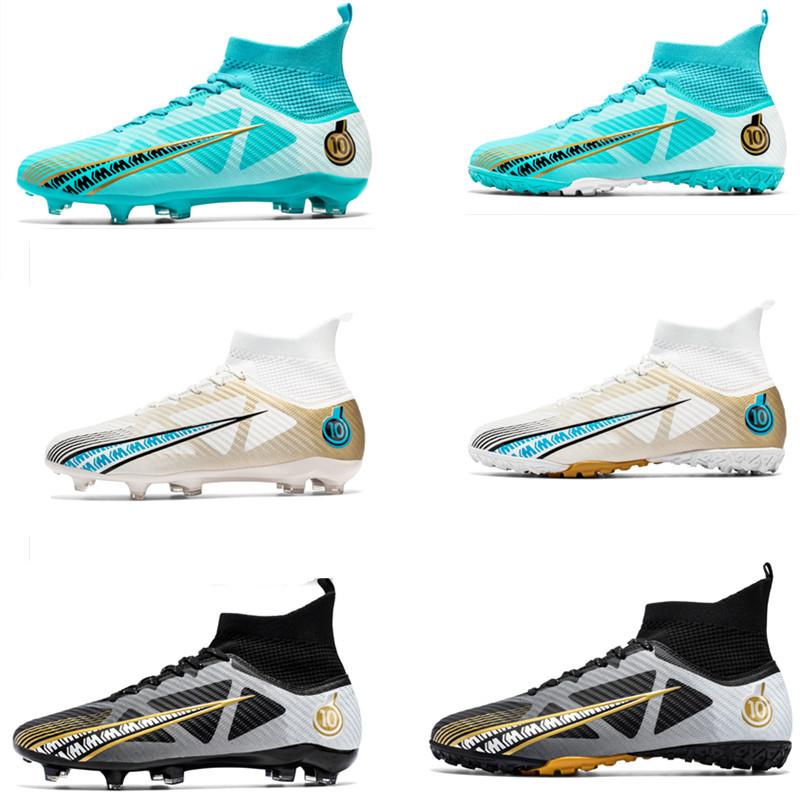 Amazon pair of 2025 football shoes men's high-top spikes, student children's boys' training sneakers