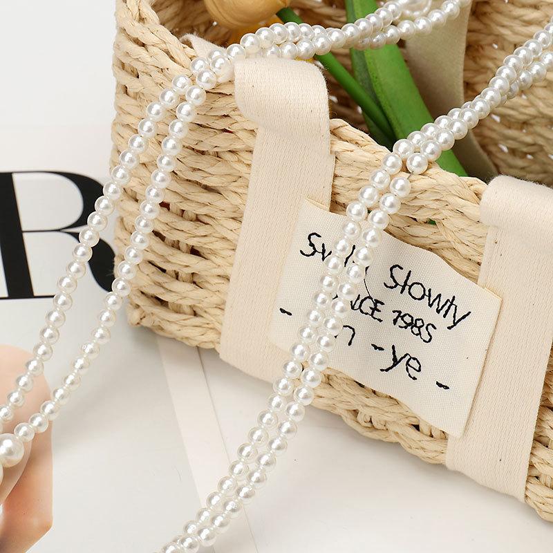 New Versatile Multi-layer Pearl Women's Waist Chain French Retro Long Pearl Belt Decorative Dress Decorative Belt