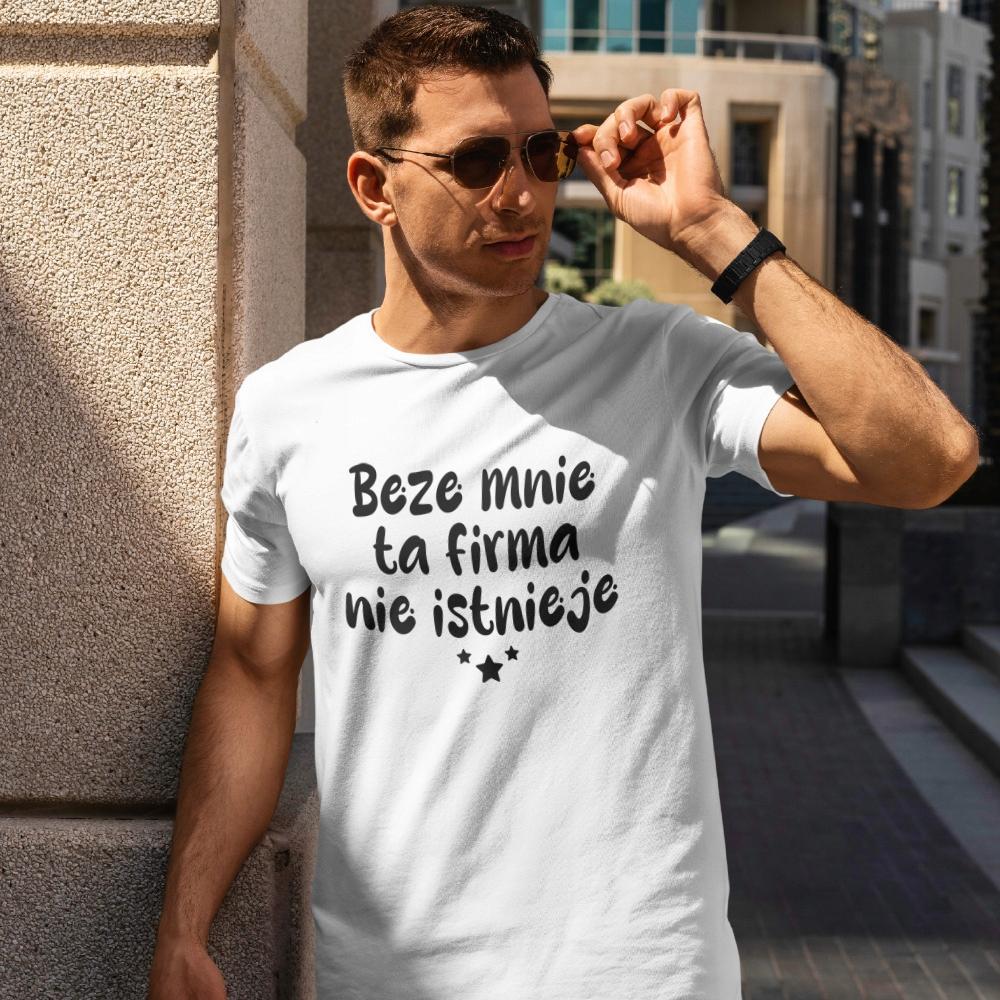 Koszulka biała na prezent dla szefa kierownika brygadzisty śmieszny napis