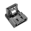 Satas 7Pin Right Angle Connectors ABS Satas 7Pin Female To Male Adapter Enhances Stability For PC Hard Drive Installation