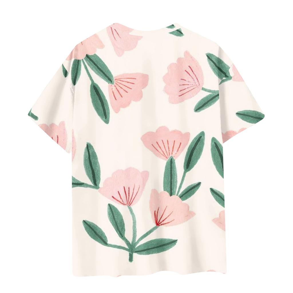 Tricou casual pentru copii, cu mânecă scurtă, imprimat, cu guler rotund, la modă