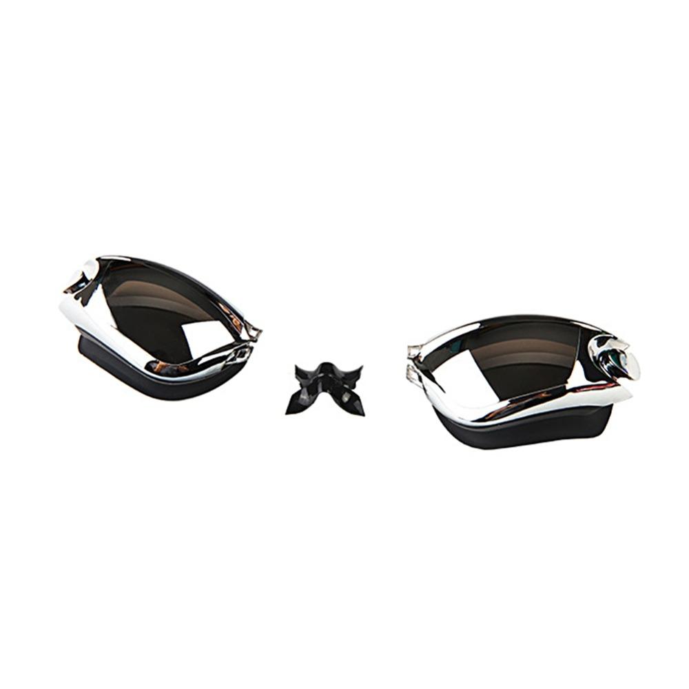 Professional Silicone Water Repellent Swim Goggles Anti-fog UV Swimming UV Protection Glasses with Earplug for Men and Women Water Active Eyewear