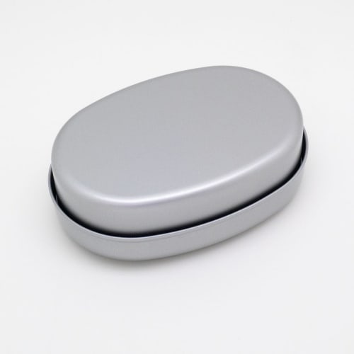 OSK Gakken Illustrated Book LIVE Aluminum Children's Lunch Box, Medium, with Divider, AL-5, Khaki [AL-5]