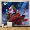 Europäische und amerikanische Weihnachten gedruckt Wandteppich Teppich Malerei Hintergrund Malerei hängenden Stoff