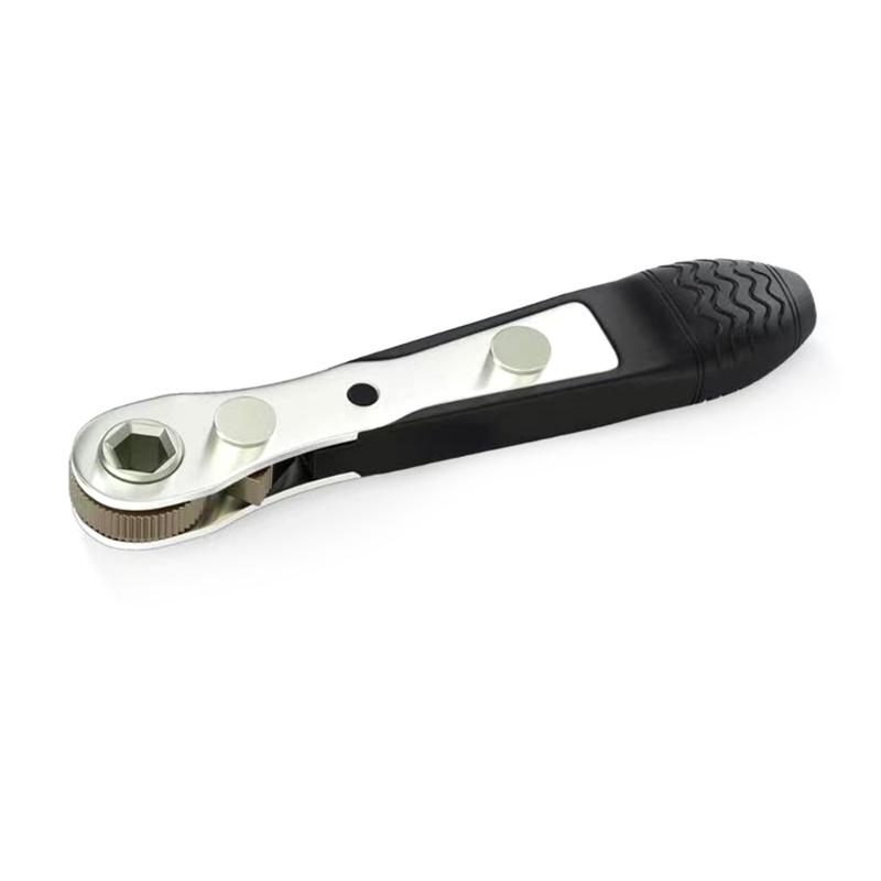 Mini 1/4 Inch Quick Socket Ratchet Wrench Rod Screwdriver Bit Tool Ratchet Handle Wrench Quick Release Screwdriver