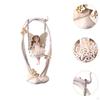 Swing Fairy Statue Desktop Ornament Creative Sculpture Decorative Figurine for Cabinet Bedroom