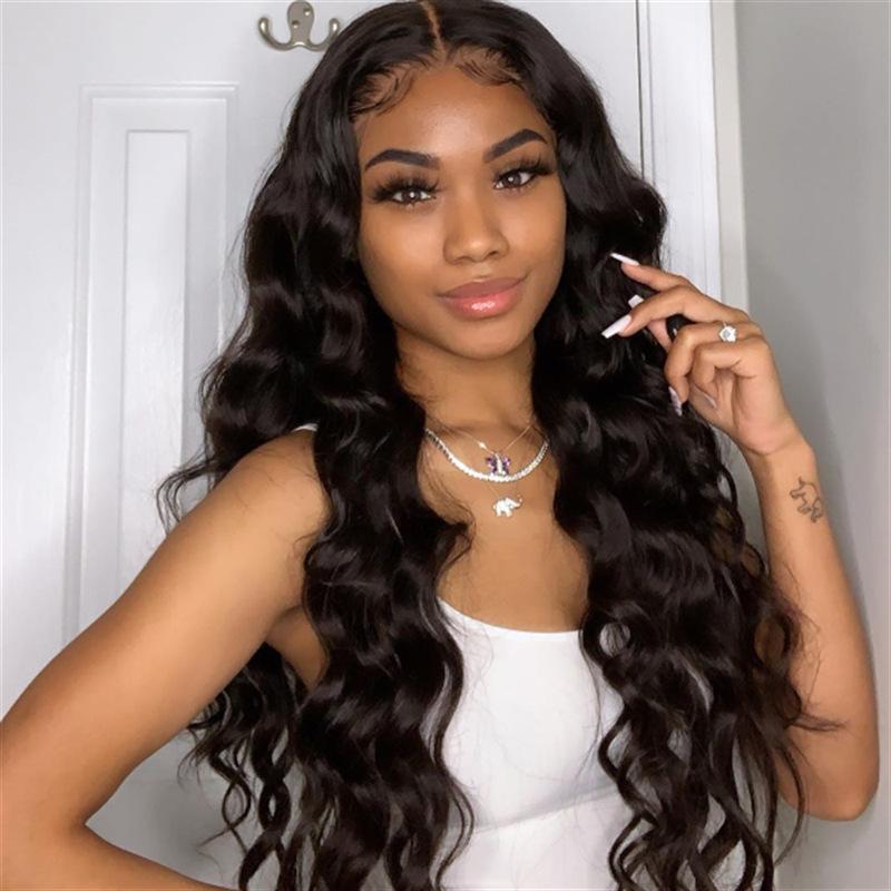 European and American Fashion Curly Hair European and American Wig Women Medium Long Hair Big Wave Hair Fashion Chemical Fiber Long Curly Hair