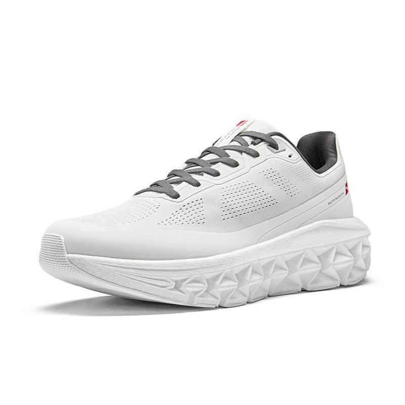 Anta Fold Fashion Comfortable Mesh Breathable Commuting Low-Top Running Sports Shoes Men sneaker Paper-White Rock-Sand-Gray 112635512-2