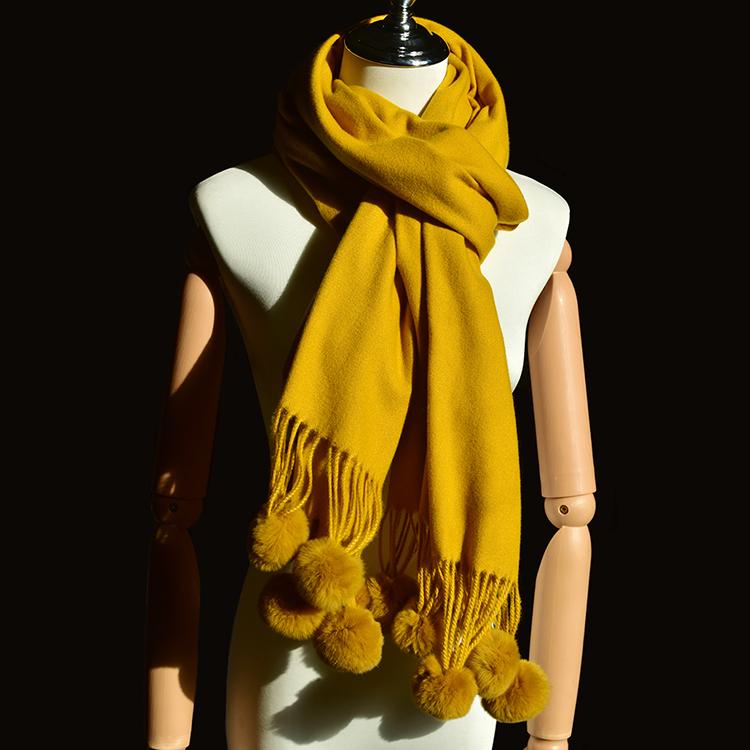 New Fashion Women Winter Shawl Wraps Thick Warm Blanket Scarf Rabbit Fur Solid Ponchos and Capes Adult Polyester