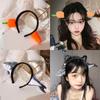 Samcos Headbands, Unique Headbands, Set of 2, Carrot and Fish Designs, Funny and Cute Fluffy Bunny Ears, Animal Cosplay, Halloween, Costume Parties,