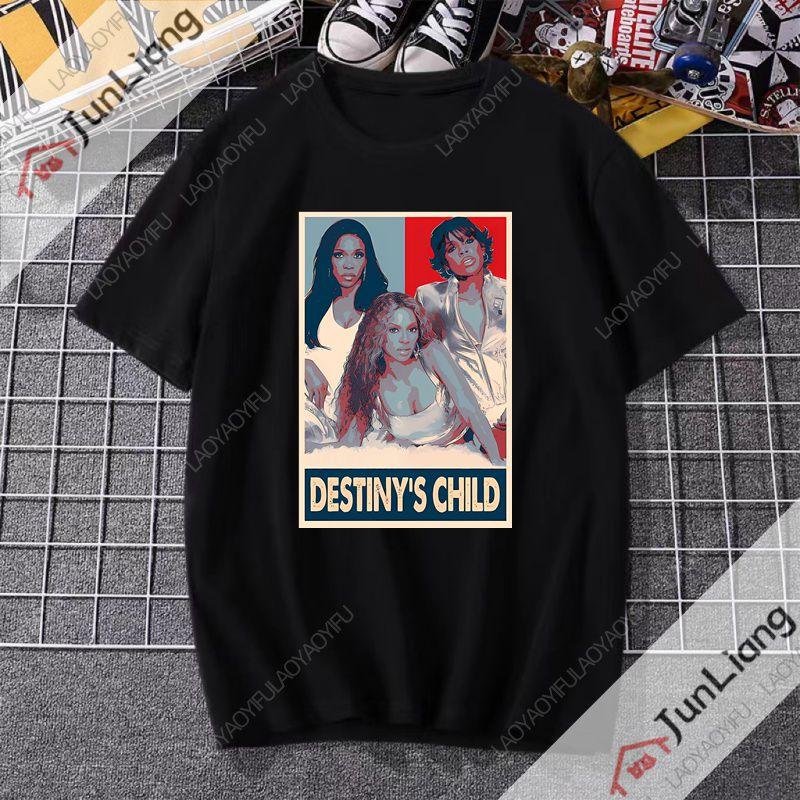 Destinys Child T-Shirt Grafiken Kleidung Sommer Oberteile Hemden für Herren Modisch lässig entspannt Streetwear für Männer und Frauen