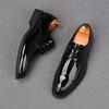 Fashion Designer Fashion New Men's Glossy Lace Up Patent Leather Oxford Shoes Male Causal Flats Homecoming Prom Wedding Dress Footwear