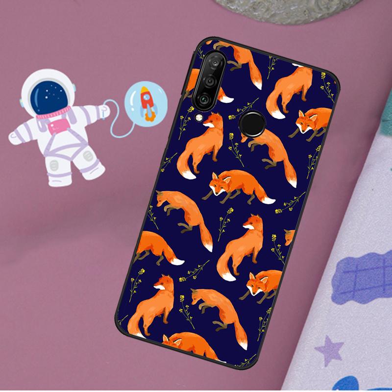 

Cartoon Foxes Animal For Huawei Nova 5T 9 10 SE 7i 8i 11i 12i Y60 Y61 Y70 Y72 Y73 Y90 Y91 P20 P40 P30 Lite Case Huawei P30 Lite