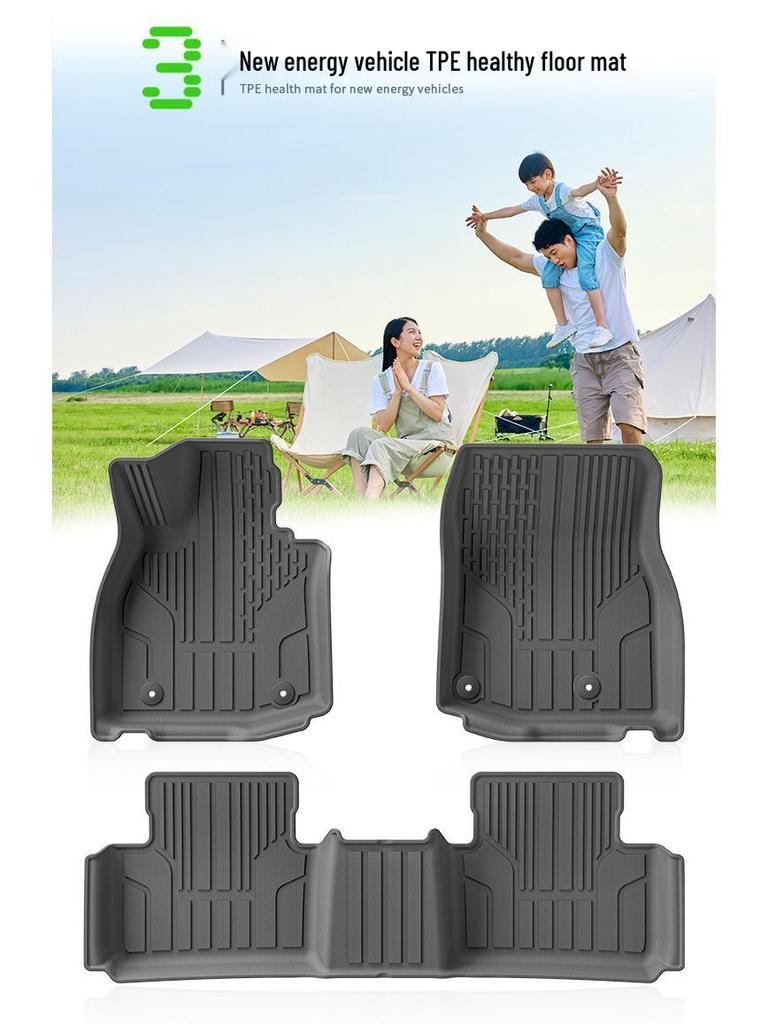Mazda CX50 (23-24) Dirt-Resistant Car Floor Mats, Trunk & Backrest Mats, TPE Material