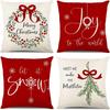 Christmas Magic: Merry Christmas, Joy To the World, Let It Snow, Meet Me Under the Mistletoe Pillow Covers New Year Decoration