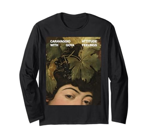 

Caravaggio s Attitude with Goya s Feelings - Bacchus (Detail) Long Sleeve T-Shirt