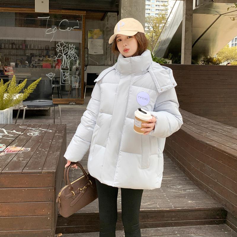 Korean Style Thickened Down Cotton Coat for Women Winter New Loose Casual Outer Wear Cotton Coat Hooded Jacket