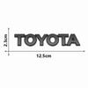3D ABS TOYOTA Letters Emblem Rear Trunk Badge Logo Nameplate Sticker Black Chrome for Corolla Camry RAV4 Yaris Highlander Hilux SH7