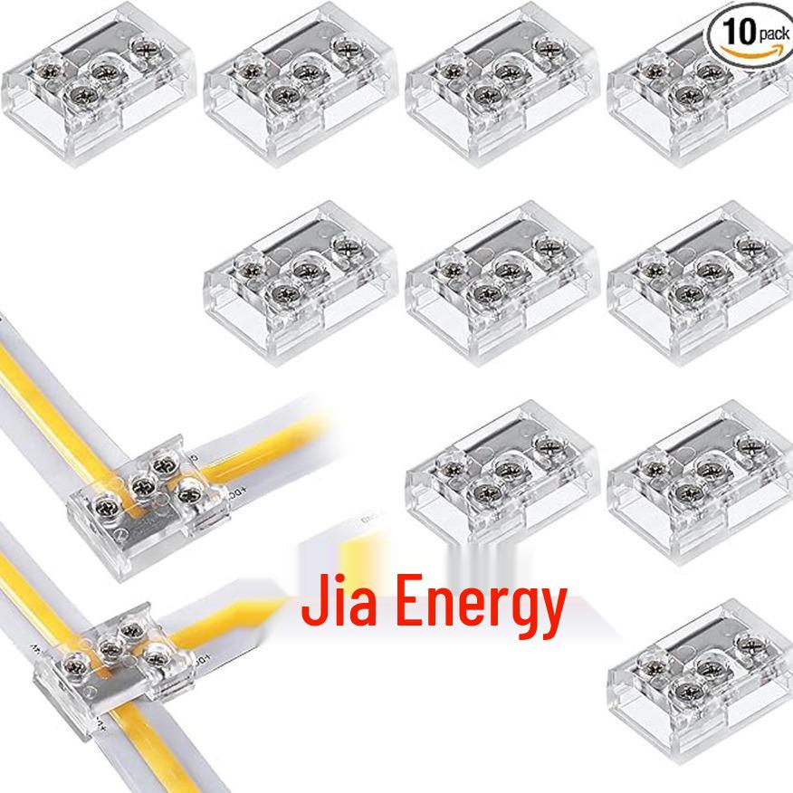 

8MM COB LED Strip Solderless Connector: No Dark Areas, L/T Corner Tee Universal Model. 8MM Connector