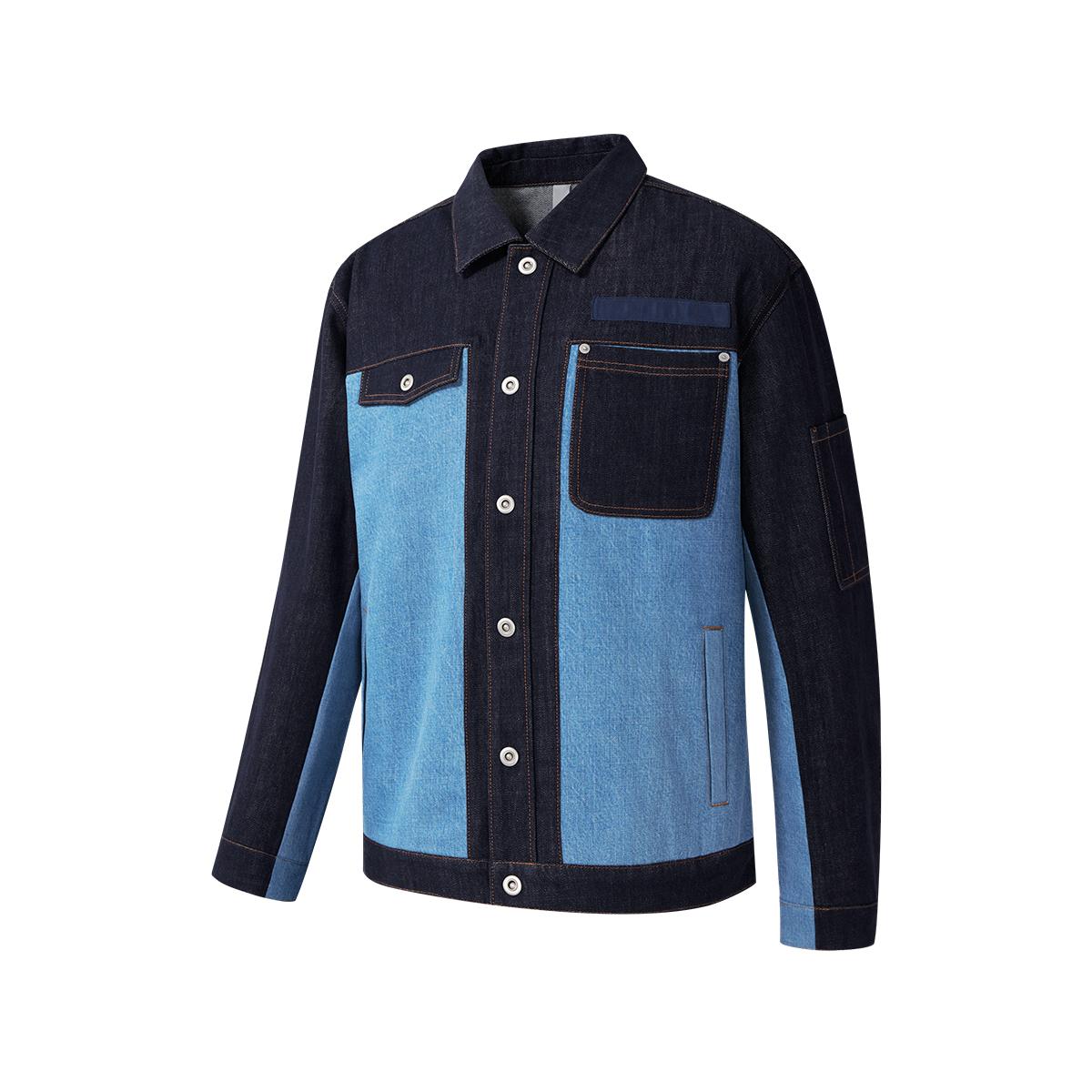 

SAUCONY Ретро Повседневная Серия Модный Универсальный Комбинированный Тканый Джинсовый Жакет с Длинным Рукавом Мужской Жакет SA3250WJ11G-BL137 L