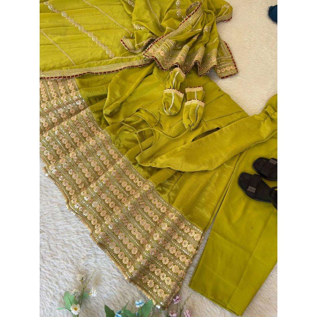 Indischer Anarkali Gown Anzug Bollywood Schönes Party Wear Salwar Kameez Kleid