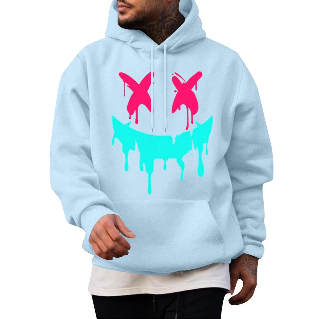 Men's Casual Hoodie Fashion Sweatshirt With Hood Leisure Tops Teenager Streetwear Fashion Long Sleeve Shirt Warm