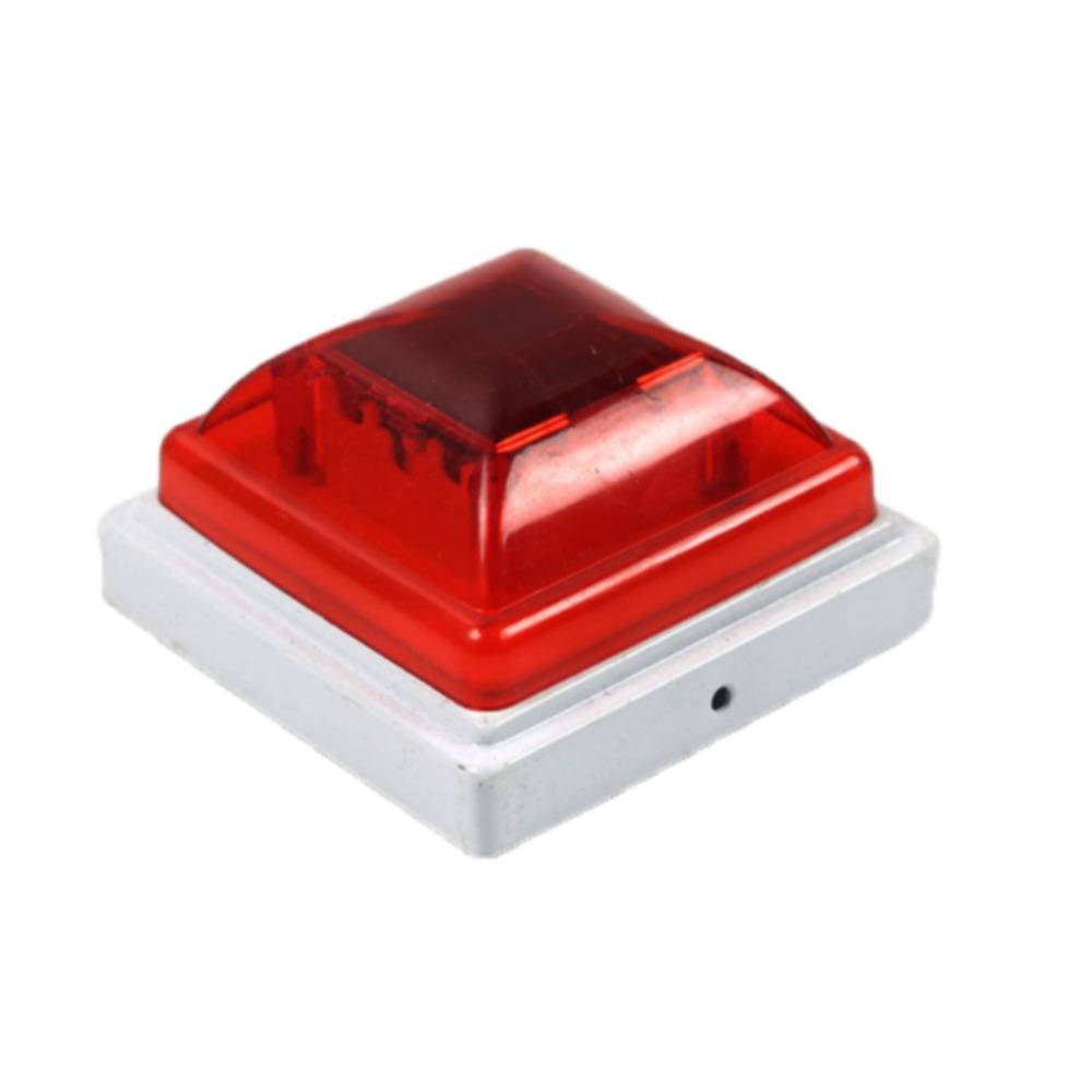 Durable Rechargeable LED Solar Strobe Warning Lamp Waterproof Reflective Solar Guardrail Light Outdoor Flashing Deck Lights