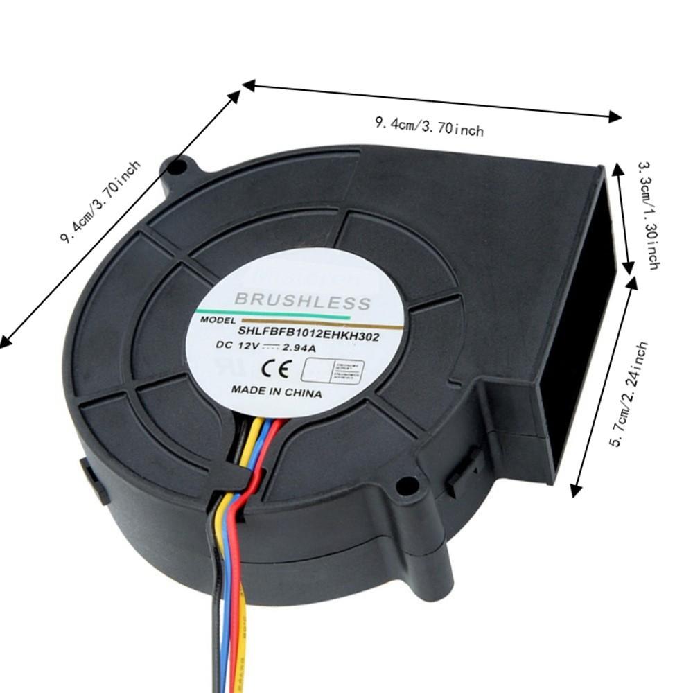 Black Centrifugal Blower High Speed BBQ Blower Fan Speed Control Turbo Blower Fan  Air Supply