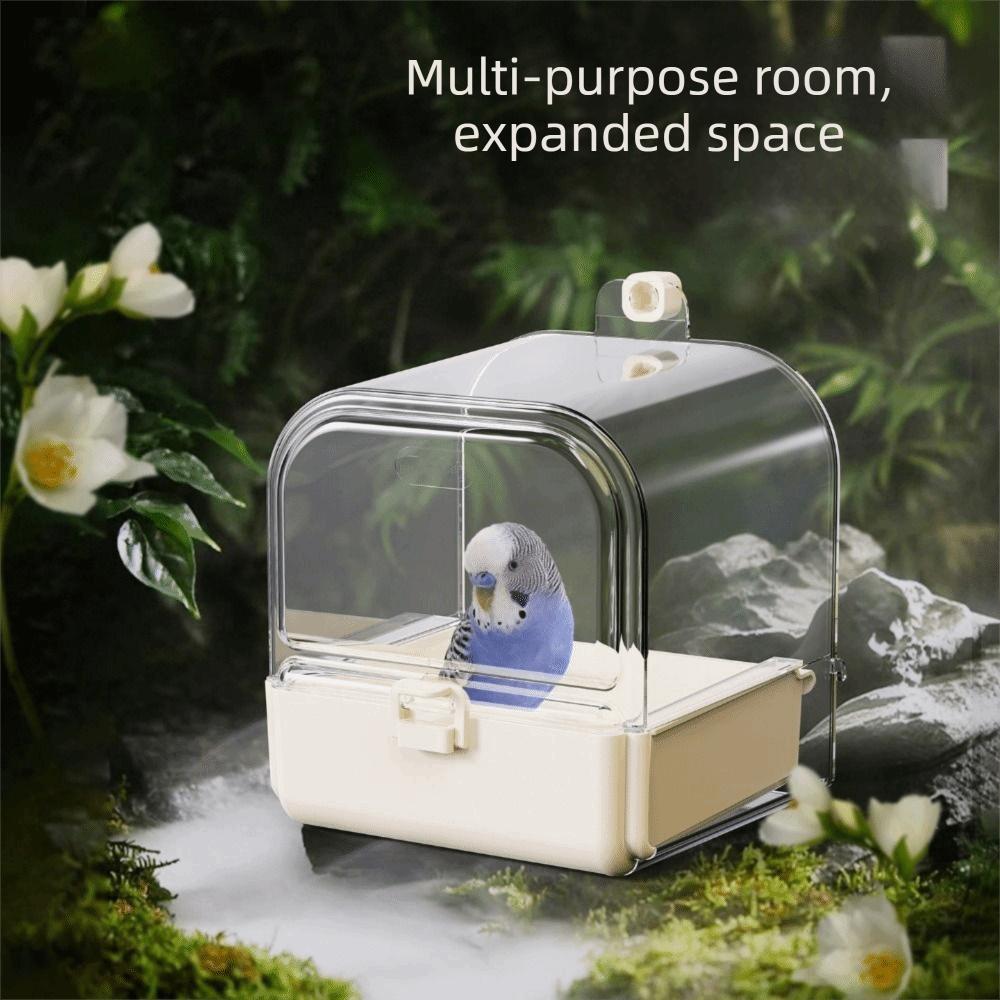 Wall Mounted 3-in-1 Bird Bathtub Large Capacity Bird Feeder Hanging Bird Bath for Budgie
