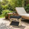 Non-Slip Base Solid Wood Footrest Natural Solid Wood Office Foot Stool  Desk Work