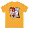 Travis Kelce and Patrick Mahomes Mirror GOATs T-shirt