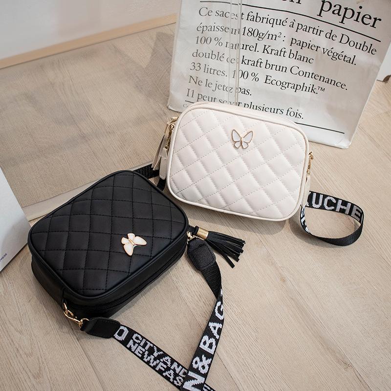 Rhombus camera bag 2025ladies bag fashion bag women's messenger mobile phone bag shoulder small square bag