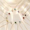Elegant Zirconia 6-Prong Diamond Design Titanium Steel Necklace - Luxury Colorfast Clavicle Chain