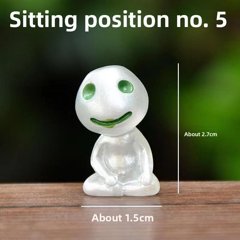 Mini princezna Mononoke Světelný strom Elfové Ozdoba pro panenku Mikrokrajinka Bonsai